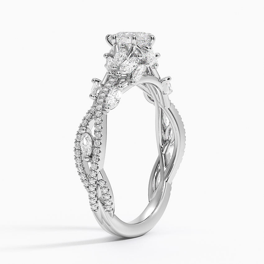 Luxe Secret Garden Diamond Ring (3/4 ct. tw.) Platinum Pear Engagement Ring