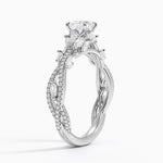 Luxe Secret Garden Diamond Ring (3/4 ct. tw.) Platinum Princess Engagement Ring