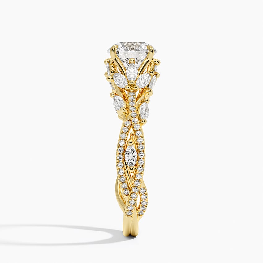 Luxe Secret Garden Diamond Ring (3/4 ct. tw.) Yellow Gold 18k Round Engagement Ring