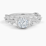 Luxe Secret Garden Diamond Ring (3/4 ct. tw.) Platinum Cushion Engagement Ring