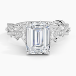 Luxe Secret Garden Diamond Ring (3/4 ct. tw.) Platinum Emerald Engagement Ring