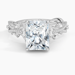 Luxe Secret Garden Diamond Ring (3/4 ct. tw.) Platinum Radiant Engagement Ring