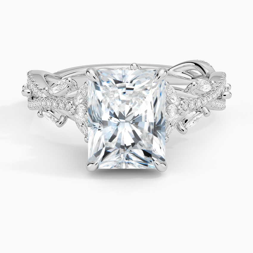 Luxe Secret Garden Diamond Ring (3/4 ct. tw.) Platinum Radiant Engagement Ring