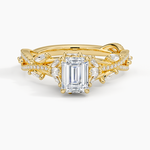 Luxe Secret Garden Diamond Ring (3/4 ct. tw.) Yellow Gold 18k Emerald Engagement Ring