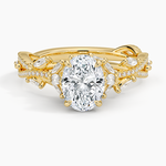 Luxe Secret Garden Diamond Ring (3/4 ct. tw.) Yellow Gold 18k Oval Engagement Ring