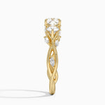 Secret Garden Three Stone Diamond Ring (3/4 ct. tw.) Yellow Gold 18k Cushion Engagement Ring