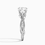 Secret Garden Three Stone Diamond Ring (3/4 ct. tw.) Platinum Oval Engagement Ring