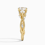 Secret Garden Three Stone Diamond Ring (3/4 ct. tw.) Yellow Gold 18k Oval Engagement Ring