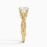 Secret Garden Three Stone Diamond Ring (3/4 ct. tw.) Yellow Gold 18k Radiant Engagement Ring