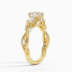 Secret Garden Three Stone Diamond Ring (3/4 ct. tw.) Yellow Gold 18k Round Engagement Ring