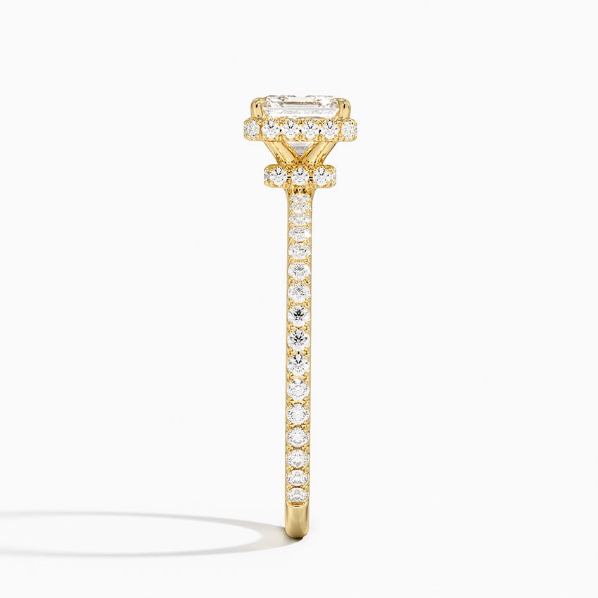 Gala Diamond Ring Yellow Gold 18k Asscher Engagement Ring