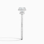 Gala Diamond Ring Platinum Cushion Engagement Ring