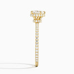 Gala Diamond Ring Yellow Gold 18k Heart Engagement Ring