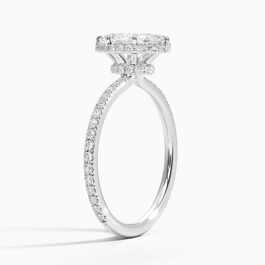 Gala Diamond Ring Platinum Marquise Engagement Ring