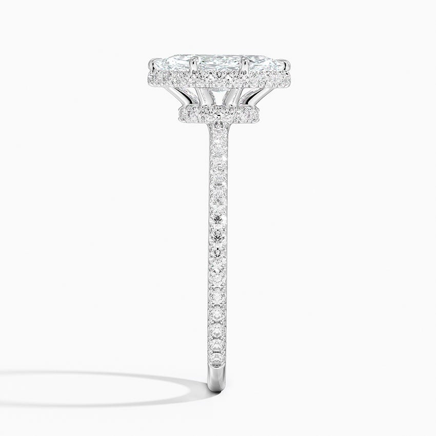 Gala Diamond Ring Platinum Marquise Engagement Ring
