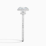 Gala Diamond Ring Platinum Oval Engagement Ring