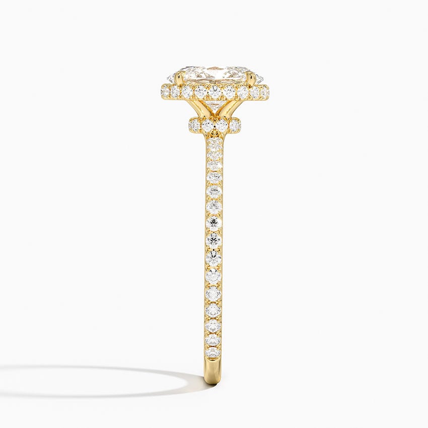 Gala Diamond Ring Yellow Gold 18k Oval Engagement Ring
