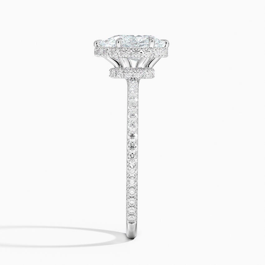 Gala Diamond Ring Platinum Pear Engagement Ring