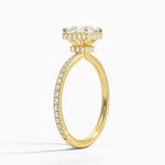 Gala Diamond Ring Yellow Gold 18k Princess Engagement Ring