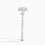 Gala Diamond Ring Platinum Radiant Engagement Ring