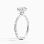 Gala Diamond Ring Platinum Round Engagement Ring