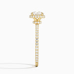 Gala Diamond Ring Yellow Gold 18k Round Engagement Ring