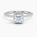 Gala Diamond Ring Platinum Asscher Engagement Ring