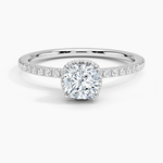 Gala Diamond Ring Platinum Cushion Engagement Ring