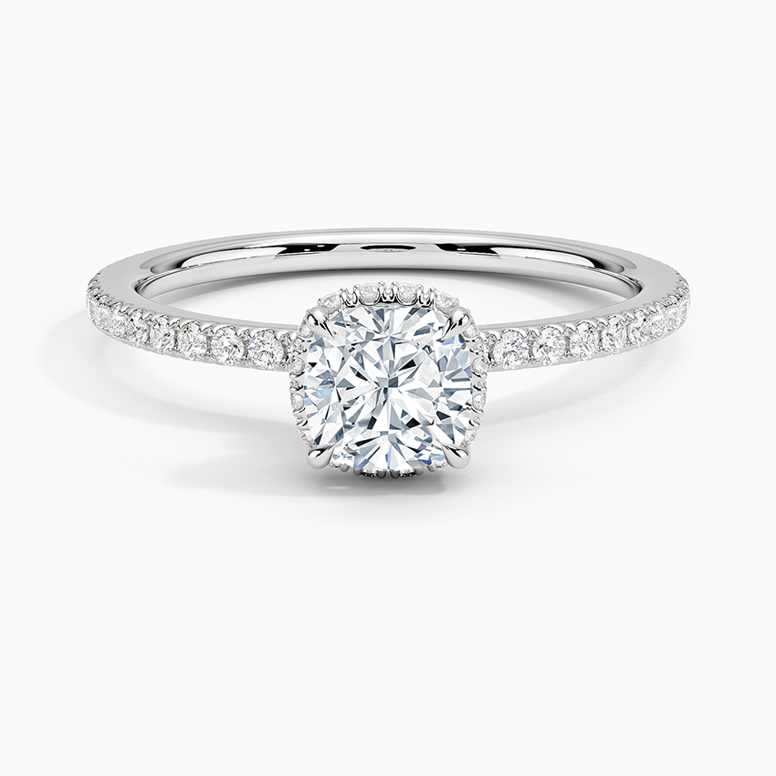 Gala Diamond Ring Platinum Cushion Engagement Ring