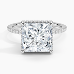 Gala Diamond Ring Platinum Princess Engagement Ring