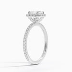 Waverly Halo Diamond Ring (1/2 ct. tw.) Platinum Asscher Engagement Ring