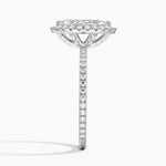 Waverly Halo Diamond Ring (1/2 ct. tw.) Platinum Marquise Engagement Ring