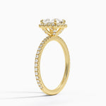 Waverly Halo Diamond Ring (1/2 ct. tw.) Yellow Gold 18k Princess Engagement Ring