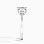Luxe Selene Three Stone Diamond Ring (2/3 ct. tw.) Platinum Emerald Engagement Ring