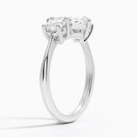 Luxe Selene Three Stone Diamond Ring (2/3 ct. tw.) Platinum Marquise Engagement Ring