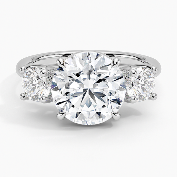 Luxe Selene Three Stone Diamond Engagement Ring