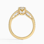 Secret Garden Adorned Gallery Diamond Ring (1/2 ct. tw.) Yellow Gold 18k Heart Engagement Ring
