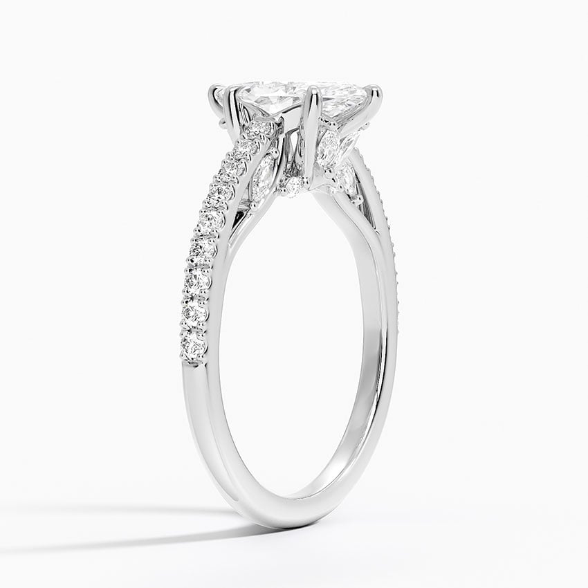 Secret Garden Adorned Gallery Diamond Ring (1/2 ct. tw.) Platinum Marquise Engagement Ring