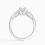 Secret Garden Adorned Gallery Diamond Ring (1/2 ct. tw.) Platinum Oval Engagement Ring
