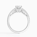 Secret Garden Adorned Gallery Diamond Ring (1/2 ct. tw.) Platinum Pear Engagement Ring