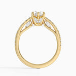 Secret Garden Adorned Gallery Diamond Ring (1/2 ct. tw.) Yellow Gold 18k Pear Engagement Ring