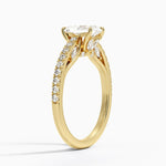 Secret Garden Adorned Gallery Diamond Ring (1/2 ct. tw.) Yellow Gold 18k Radiant Engagement Ring
