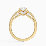 Secret Garden Adorned Gallery Diamond Ring (1/2 ct. tw.) Yellow Gold 18k Radiant Engagement Ring