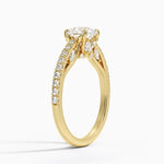 Secret Garden Adorned Gallery Diamond Ring (1/2 ct. tw.) Yellow Gold 18k Round Engagement Ring