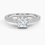Secret Garden Adorned Gallery Diamond Ring (1/2 ct. tw.) Platinum Princess Engagement Ring