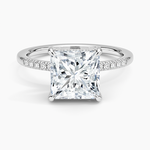 Viviana One-Quarter Coverage Diamond Ring Platinum Princess Engagement Ring