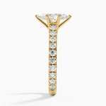 Sienna Three-Quarter Coverage Diamond Ring Yellow Gold 18k Marquise Engagement Ring