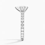 Sienna Three-Quarter Coverage Diamond Ring Platinum Pear Engagement Ring
