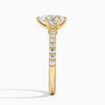 Amelie Half Coverage Diamond Ring Yellow Gold 18k Pear Engagement Ring