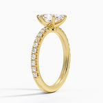 Amelie Three-Quarter Coverage Diamond Ring Yellow Gold 18k Marquise Engagement Ring
